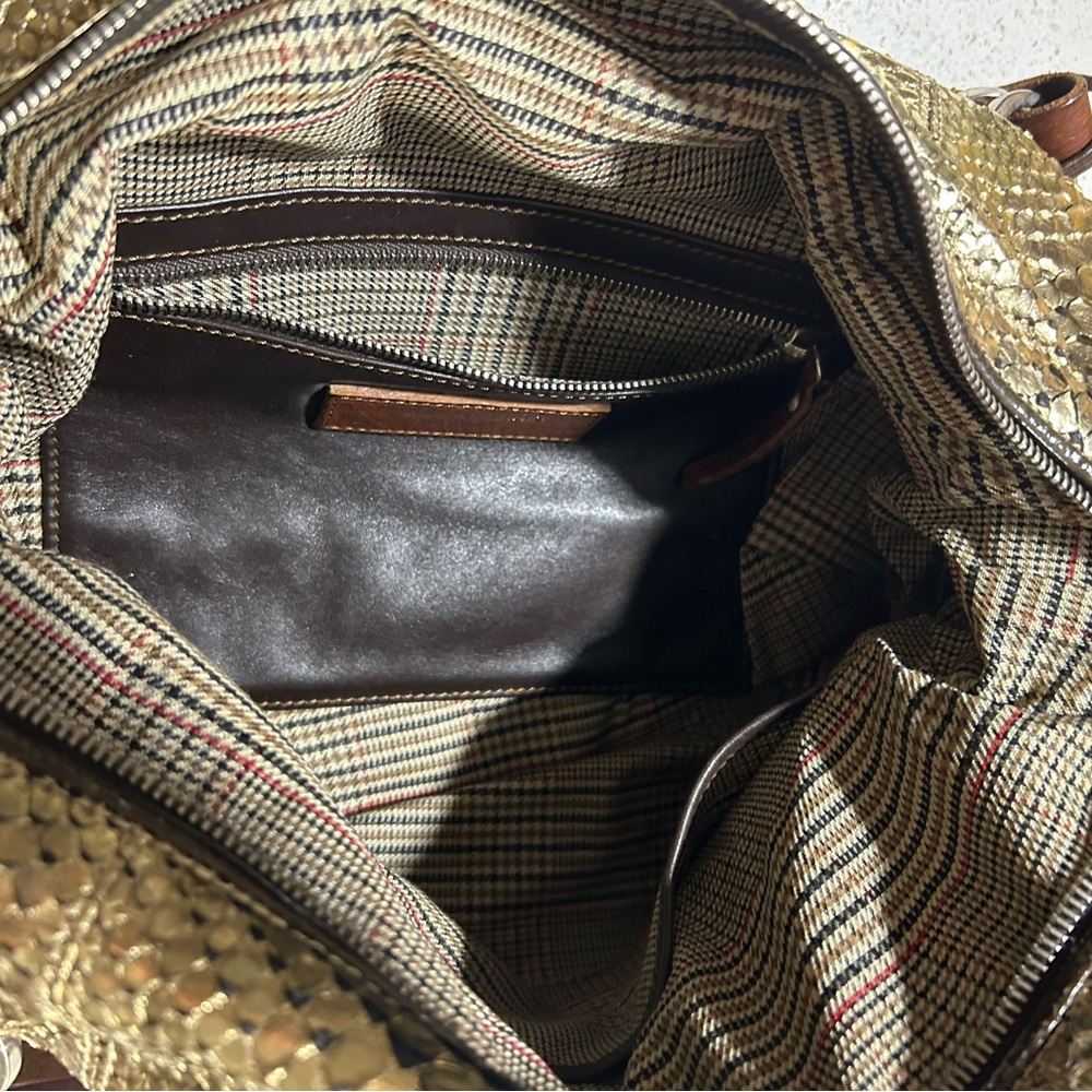 Pauric Sweeney Python Gold bag Bergdorf Goodman snakeskin - Picture 11 of 14
